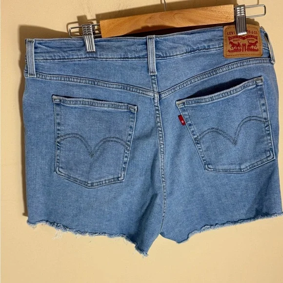 Levis Cutoff High Waisted Denim Shorts - Picture 2 of 6